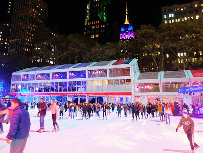 Patinar sobre hielo en Nueva York - Bryant Park