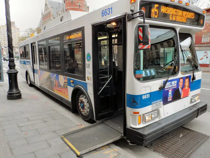 Viajar a Nueva York con diversidad funcional - Bus