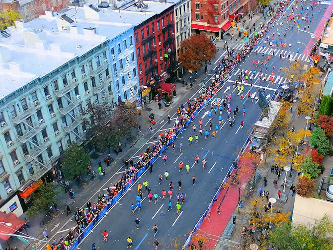 New York Marathon First Avenue