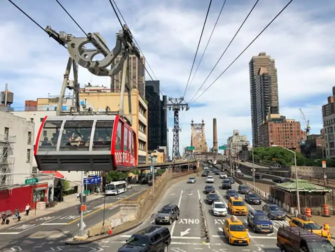 Tomando el Roosevelt Island Tram