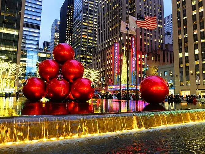 Navidad en NYC - decoraciones