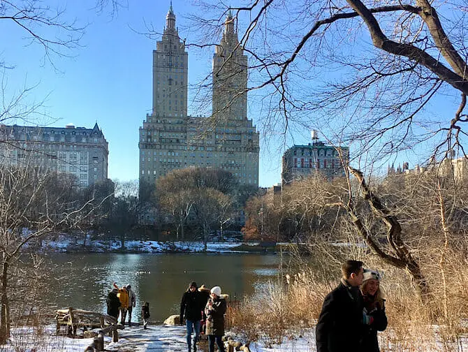 Ano Nuevo en Nueva York - Patinaje sobre hielo en Central Park