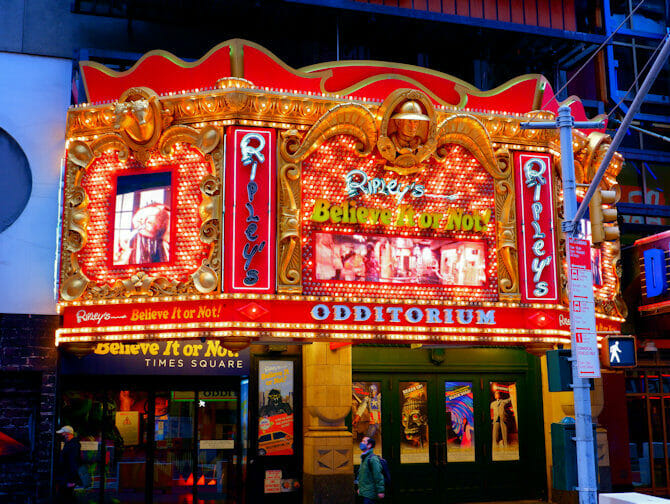 Museo Ripley’s Believe It or Not! en Nueva York