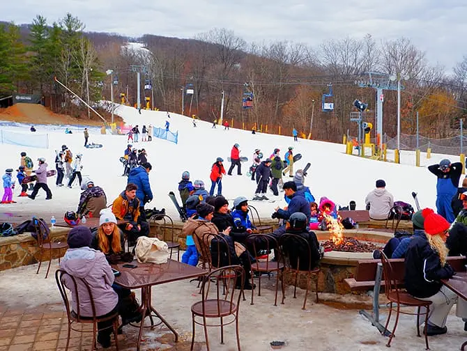 Esquiar o hacer snowboard en Nueva York - Atmósfera