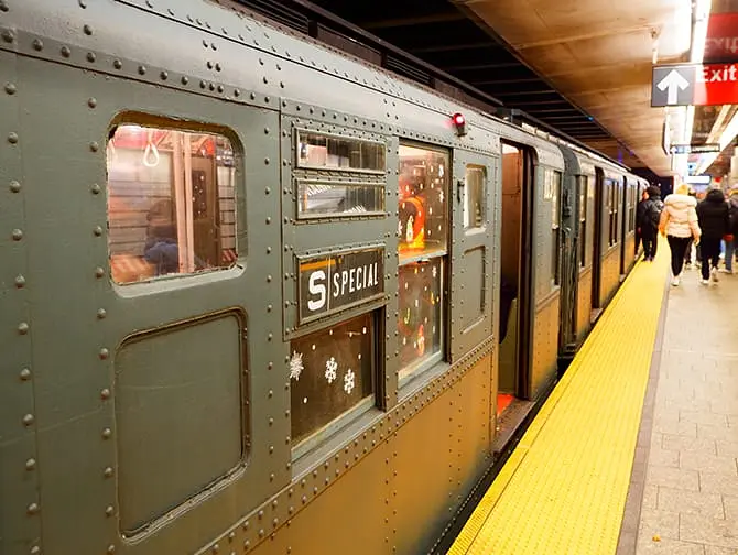 Trenes vintage en Nueva York