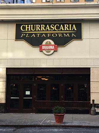 Restaurantes brasileños en Nueva York- Churrascaria Plataforma