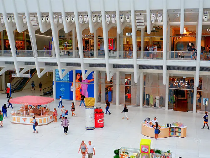 Centro comercial Westfield World Trade Center en Nueva York