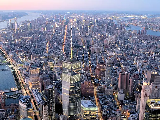 Paseo nocturno en helicóptero por Nueva York - Freedom Tower