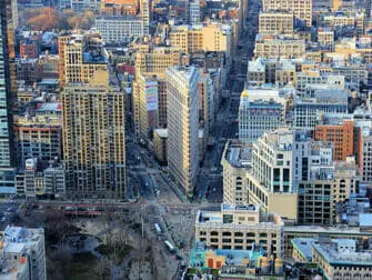 Flatiron Building en Nueva York - Vista