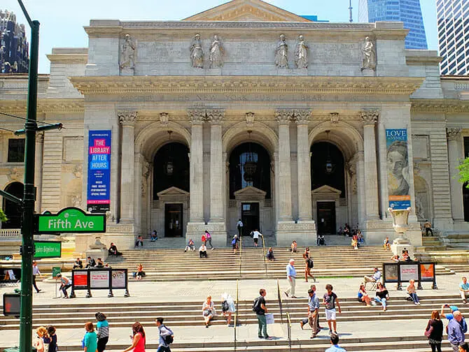 Localizaciones de películas en Nueva York - New York Public Library The day after tomorrow