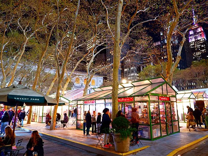 Mercados navideños en Nueva York - Bryant Park Market