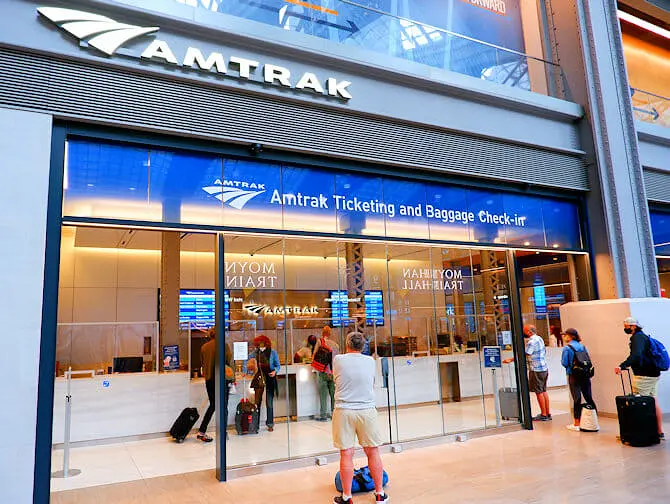 Amtrak en Nueva York - Mostrador