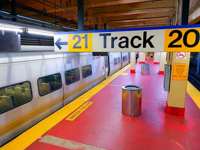 Long Island Rail Road (LIRR) en Nueva York - Andén