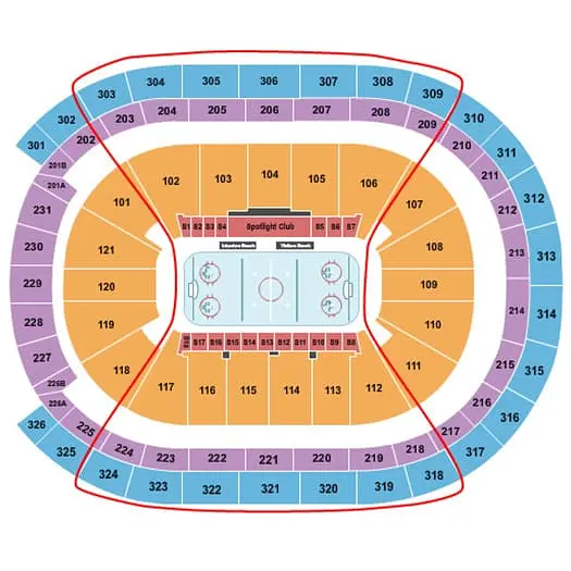 Tickets para los New York Islanders - Plano de asientos