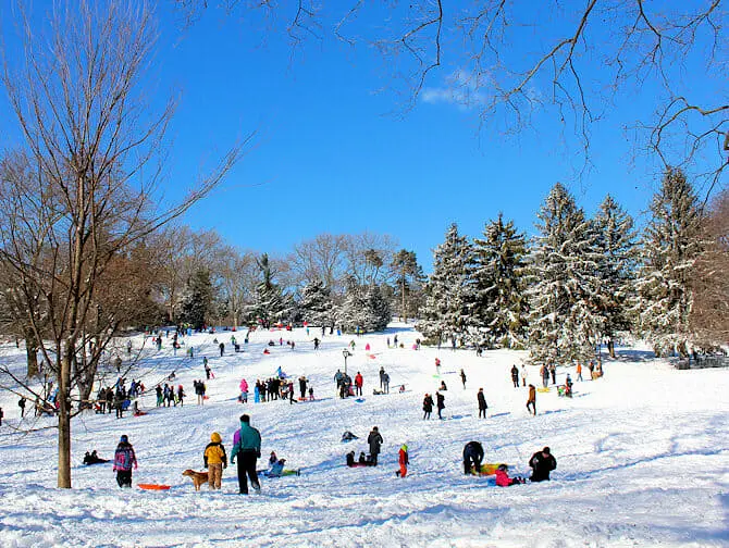 Nieve en Nueva York - Central Park