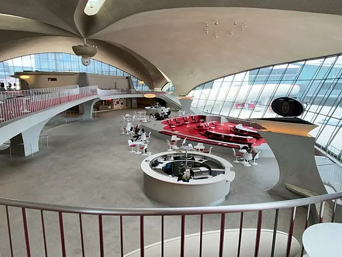 Aeropuerto JFK - Vestíbulo del TWA Hotel