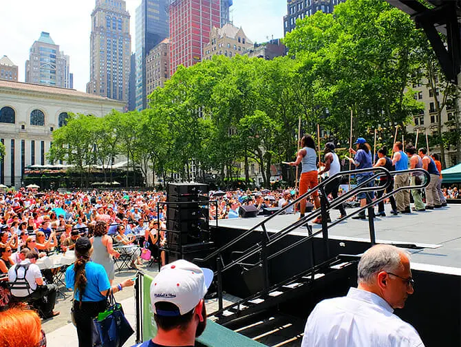 Bryant Park en Nueva York - Broadway