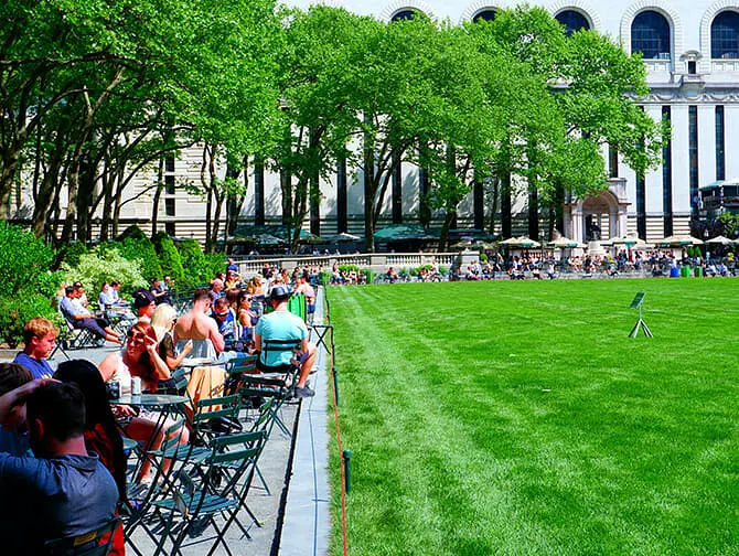Bryant Park en Nueva York - Biblioteca pública