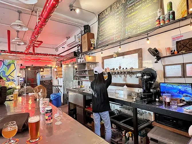 Las mejores cervecer&iacute;as de Nueva York - Rockaway Brewing Company dentro