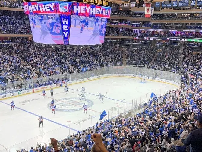 NHL hockey sobre hielo en Nueva York