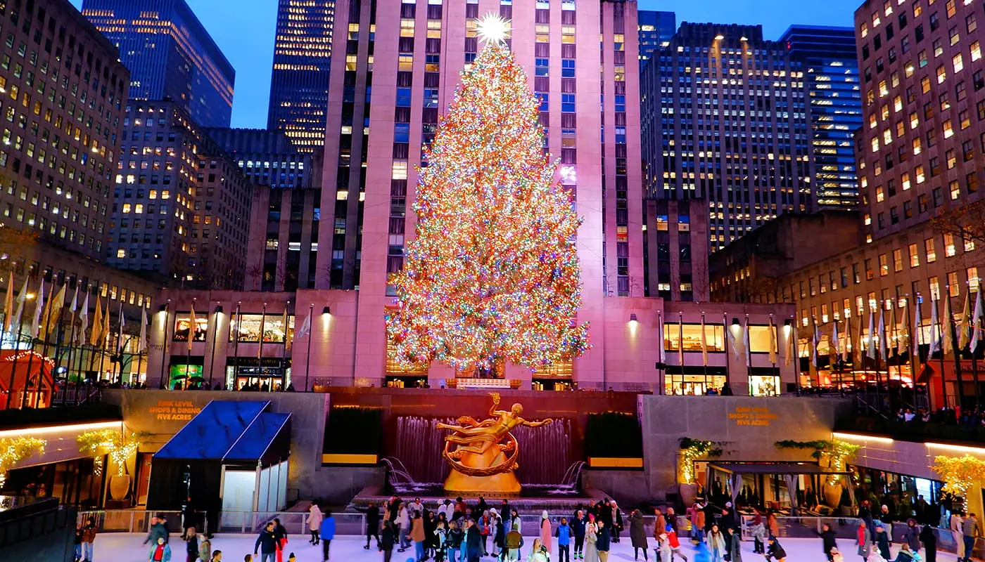 Nueva York en Navidad: Itinerario - Árbol de Navidad en Rockefeller Center