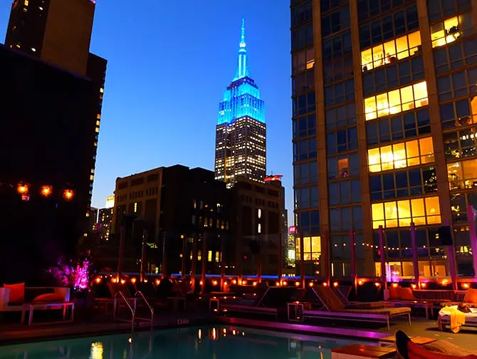 Fiestas de fin de año en Nueva York - Rooftop party