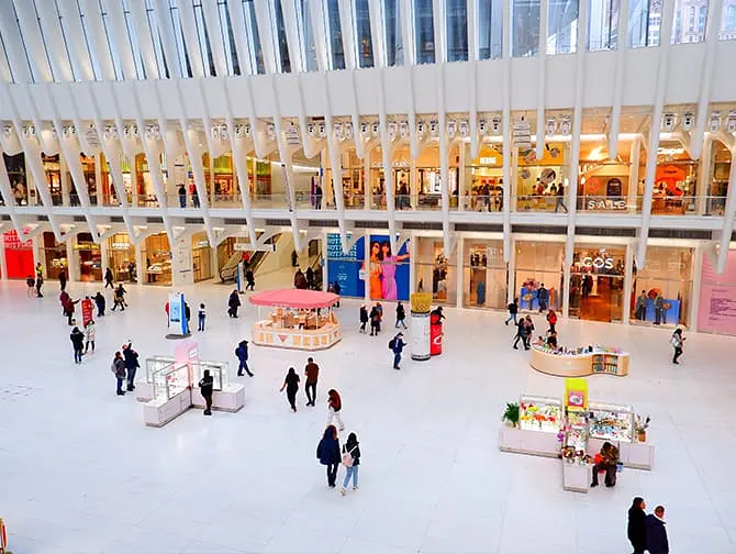 Oculus en Nueva York - Westfield World Trade Center Mall