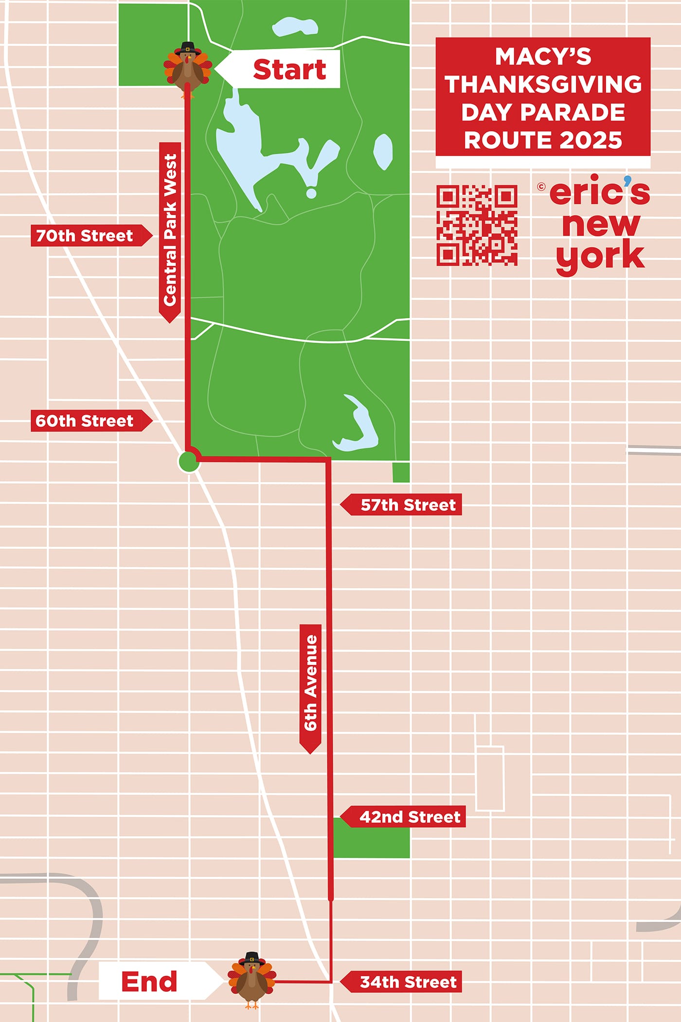 Macys Thanksgiving Day Parade Route Map