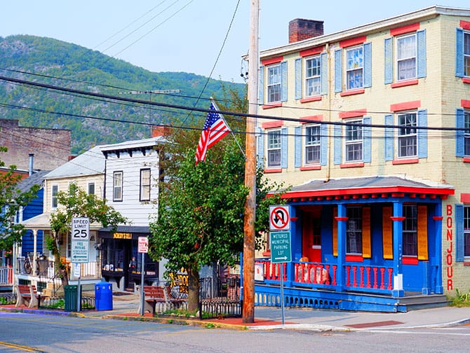 Small town America day trip to Cold Spring near New York