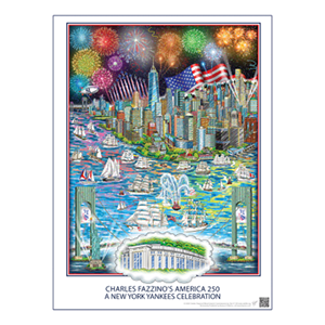 Charles Fazzino's America250: A New York Yankees Celebration Poster Night