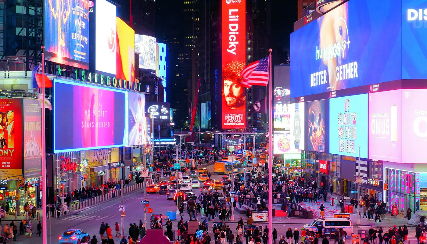 Itinerario de 4 días en Nueva York - Explora Times Square en tu primera noche en Nueva York