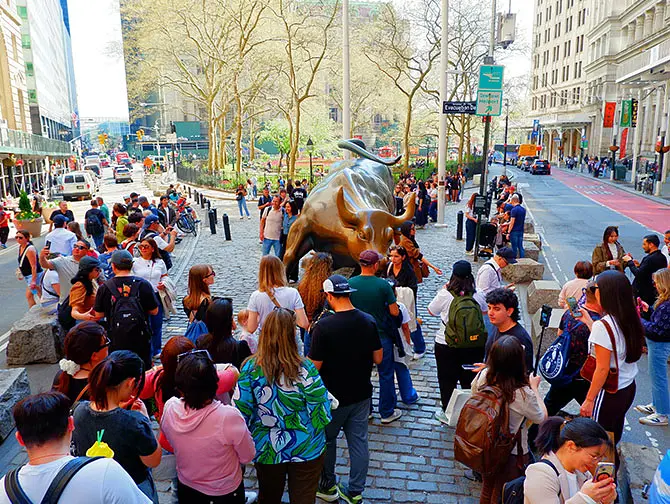 Estatua del Charging Bull en Nueva York - Punto de interés popular en el Distrito Financiero