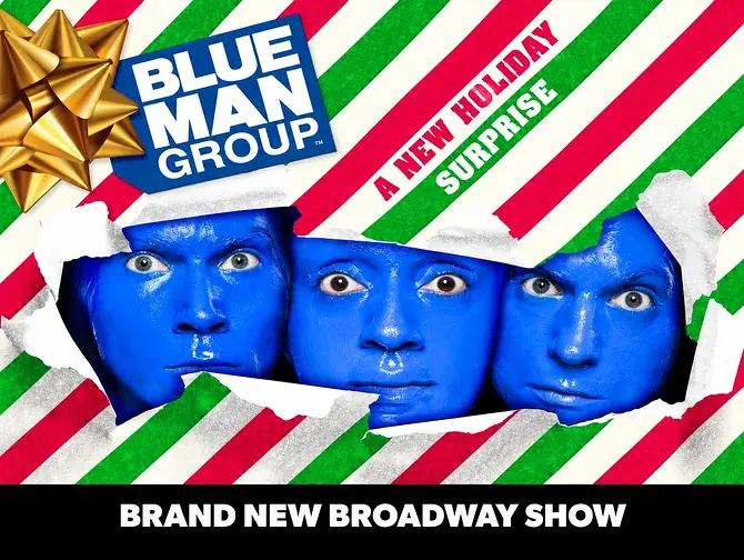 Tickets para Blue Man Group en Nueva York A New Holiday Surprise